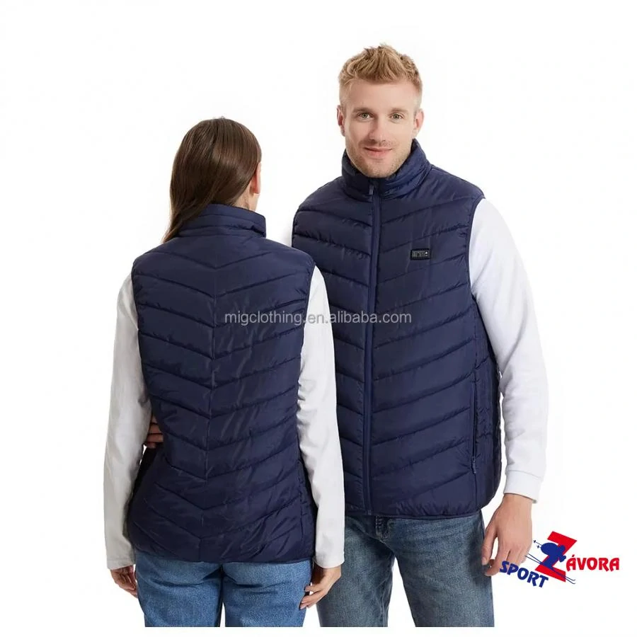 Teplá unisex vyhřívaná vesta - Černá, L