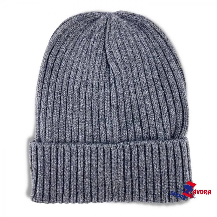 Zimní Merino čepice ZÁVORA - Šedá